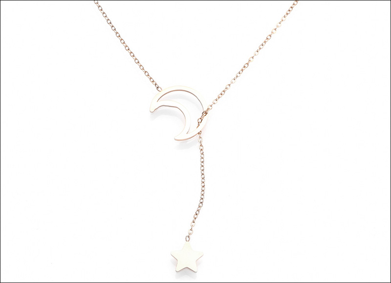 D&acirc;y chuyền mặt trăng v&agrave; ng&ocirc;i sao